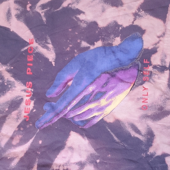 Jesus Piece hardcore band 2XL Comfort Colors tee - bleach tie dye - Picture 2 of 3